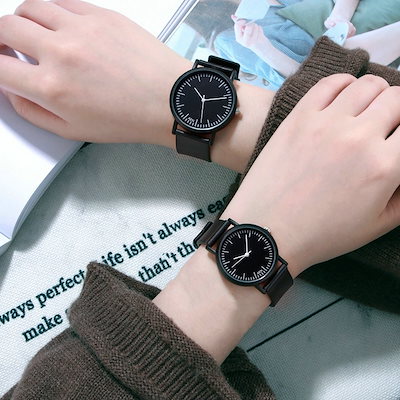 Qoo10] 腕時計 韓国 カップル メンズ レディー