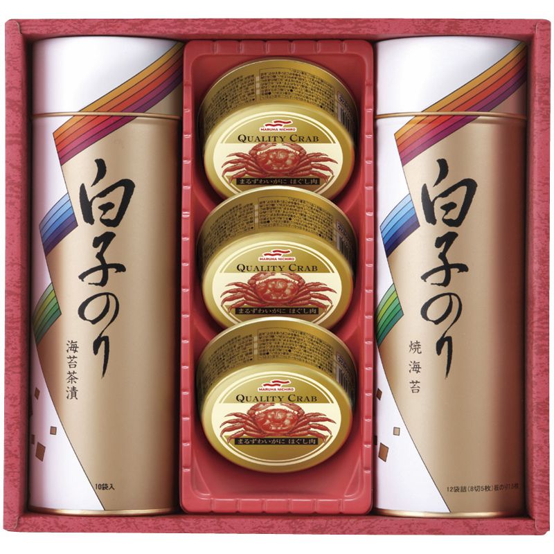 白子のり 海苔/かに缶詰合せ C-A