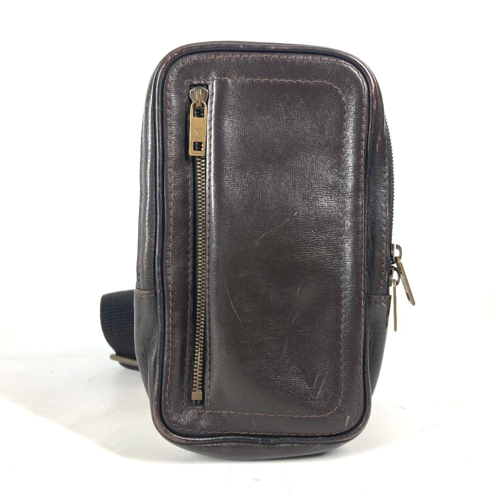 ボディバッグ M92535 スィウ ユタ カバン ベルトバッグ ウエストポーチ ユタレザー カフェ ブラウン