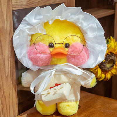 【一点物/ハンドメイド】アヒルの女の子＆パンダの女の子 人形セット【約5cm】 一点物/ハンドメイド】アヒルの女の子＆パンダの女の子 人形セット【約