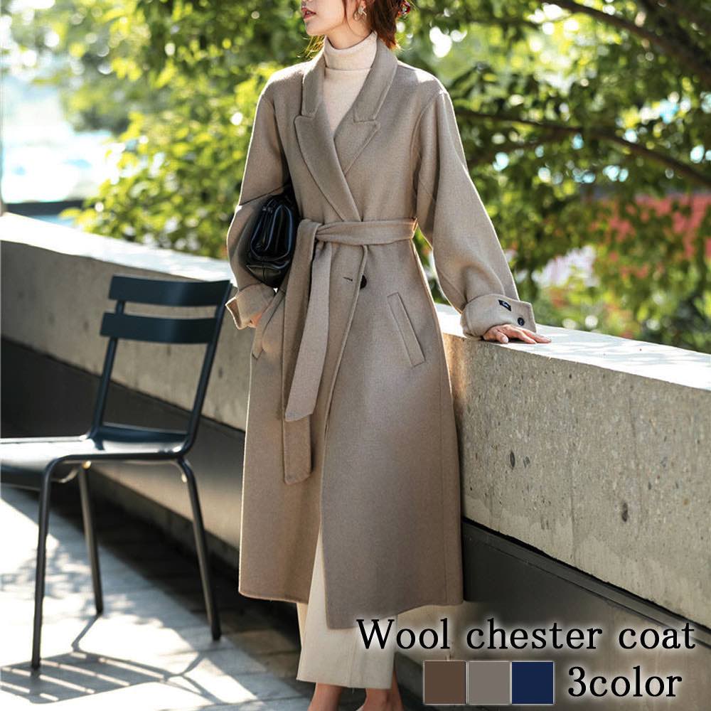 チェスターコート レディース ウールチェスターコート 人気 ショート ショート丈 ブランド 冬 大きいサイズ 50代 ロング コート トレンチコート チェック キャメル 40代 軽い 暖かい ロングコ