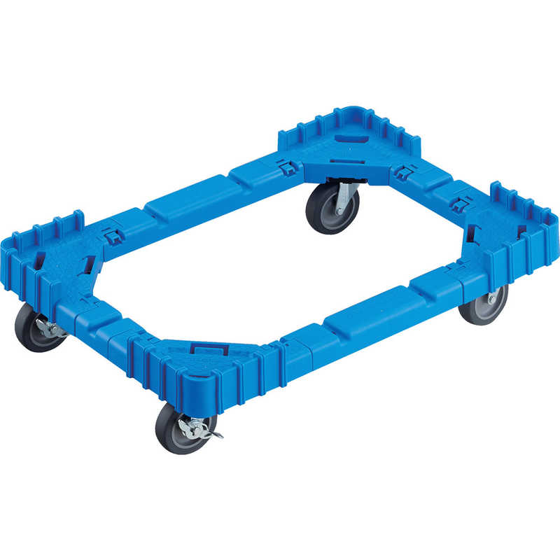 トラスコ中山　ドｰリｰ50Lオリコン用エラストマｰ車輪4輪自在ストッパｰ付ブルｰ 　OCD50ASB 4,867円