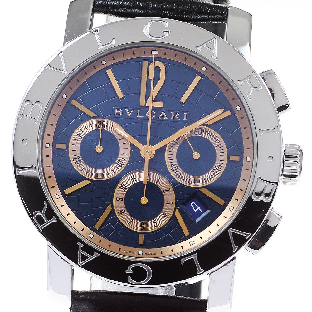 ブルガリ BVLGARI BB42SLCH ブルガリブルガリ クロノグラフ 自動巻き メンズ 良品 _814725【中古】