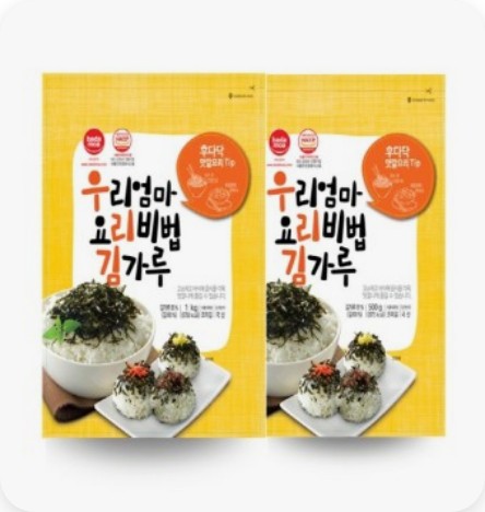 海モア うちの母 料理の秘法 海苔粉500g2EA 韓国のり