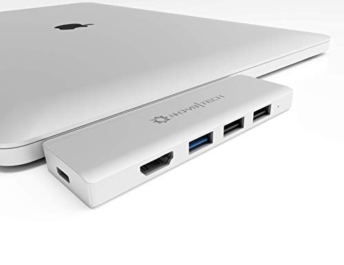 【本日限定価格】 シルバーのMacBook 7in2 HDMIマルチアダプタードングルでNOV8Te
