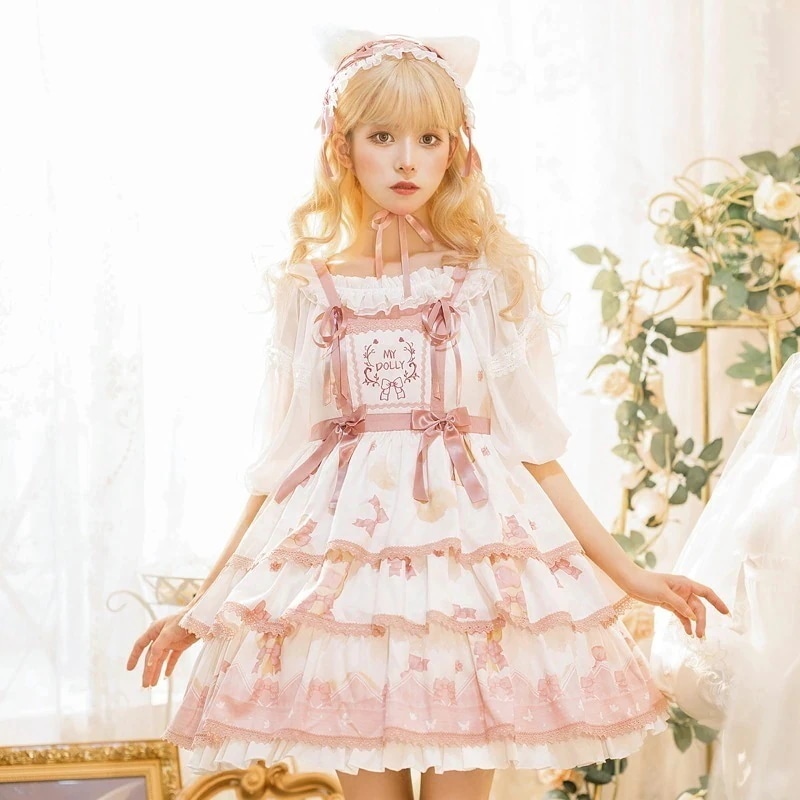 日系 ロリータ ワンピース ドレス ロングワンピース 可愛い メイド服 パーティードレス ワンヒース レディース セクシー コスプレ衣装 制服 福袋 T 11,506円