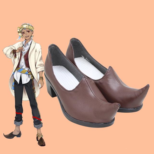 新タイプ追加 激安販売 ツイステッドワンダーランド ツイステ スカラビア寮 カリム・アルアジーム コスプレ靴 ブーツ 靴[CRS2462]