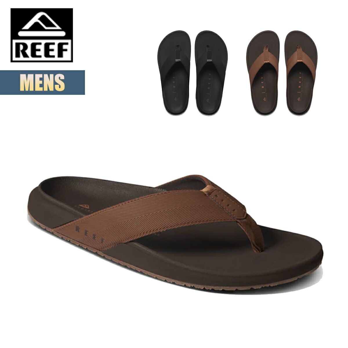 リーフ ビーチサンダル メンズ ビーサン REEF ザ ラグラン ビーチ サーフ 海 川遊び 夏 レジャー アウトドア 軽量 耐久性 ラバーソール モダン シンプル ブラック ブラウン 2025