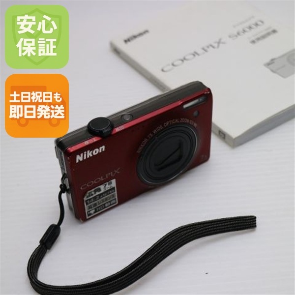 良品COOLPIX S6000 フラッシュレッド Nikon デジカメ 13