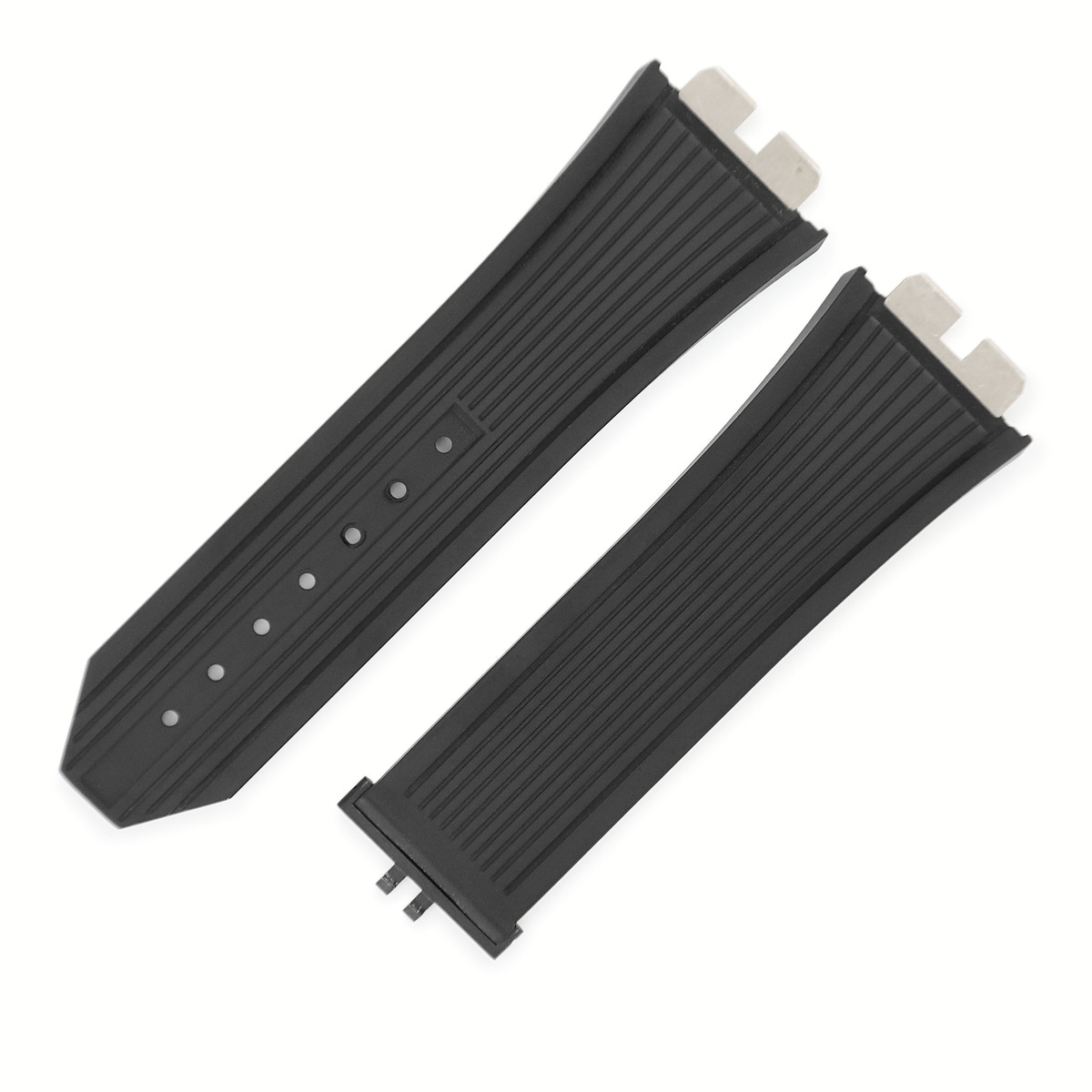 ウブロ HUBLOT 腕時計パーツ 純正 ビッグバン ウニコ 411用 ラバーバンド ラバー ブラック 替え ベルト ストラップ 予備 交換 スペア 28mm ブラック 黒 【中古】