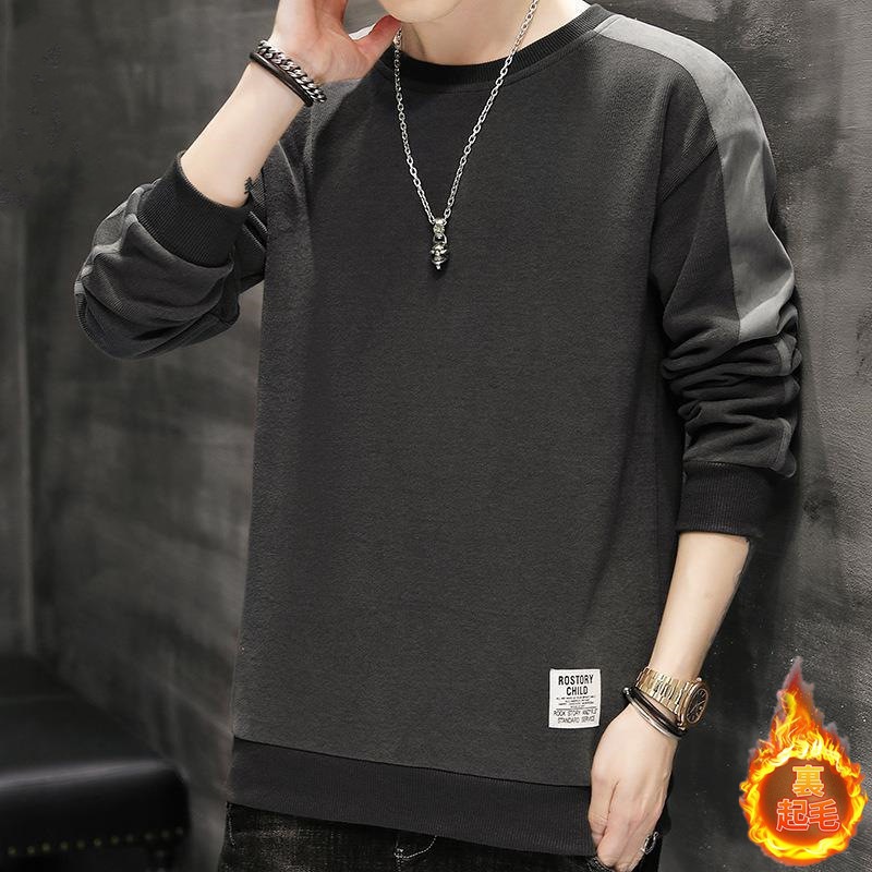 パーカー プルオーバー メンズ 裏ボア 裏起毛 長袖 シャツ クルーネック 秋服 インナー トレーナー ゆったり シンプル 秋 スポーツ カジュアル 通勤