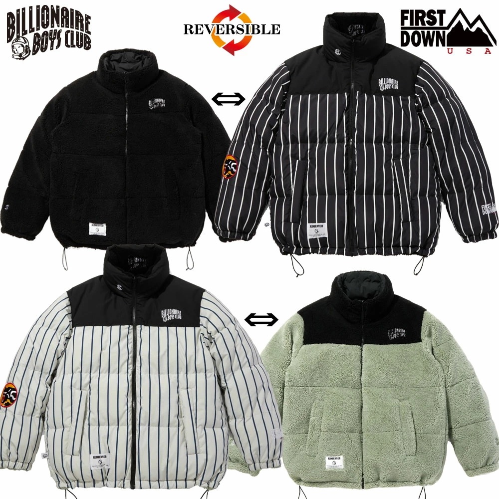 【BILLIONAIRE BOYS CLUB / ビリオネアボーイズクラブ】BILLIONAIRE BOYS CLUB x FIRST DOWN コラボ ダウンジャケット