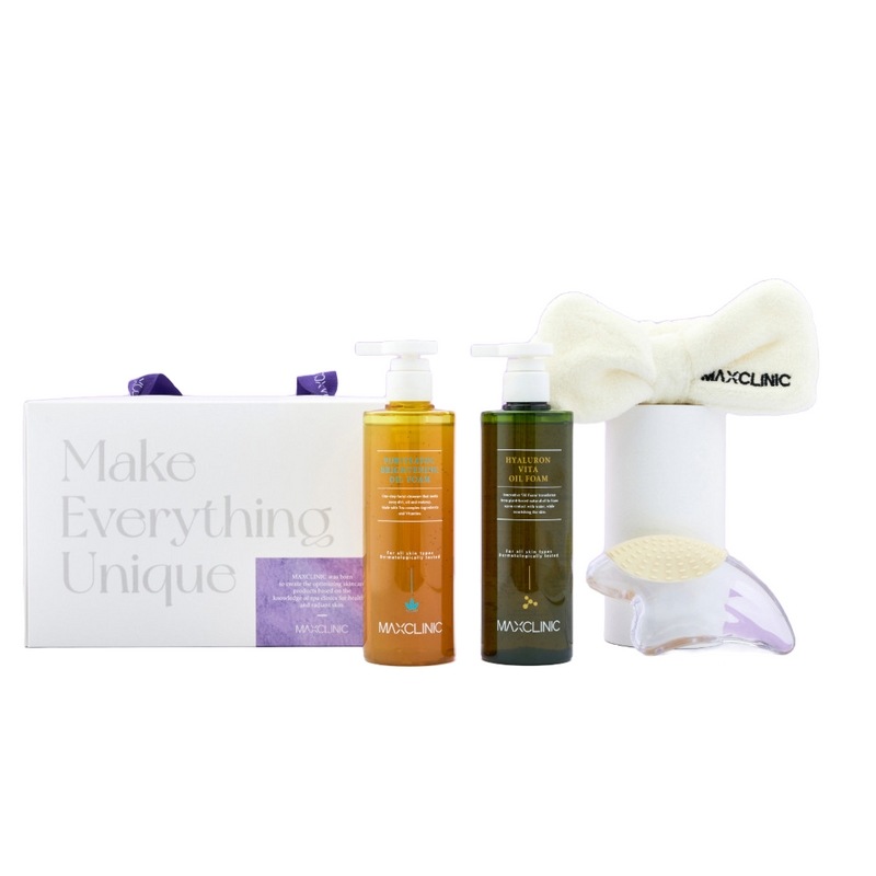 [GIFTセット] マックスクリニック大容量オイルトゥフォーム310g 2種+クレンジングカッター+洗顔バンド+ギフトボックス