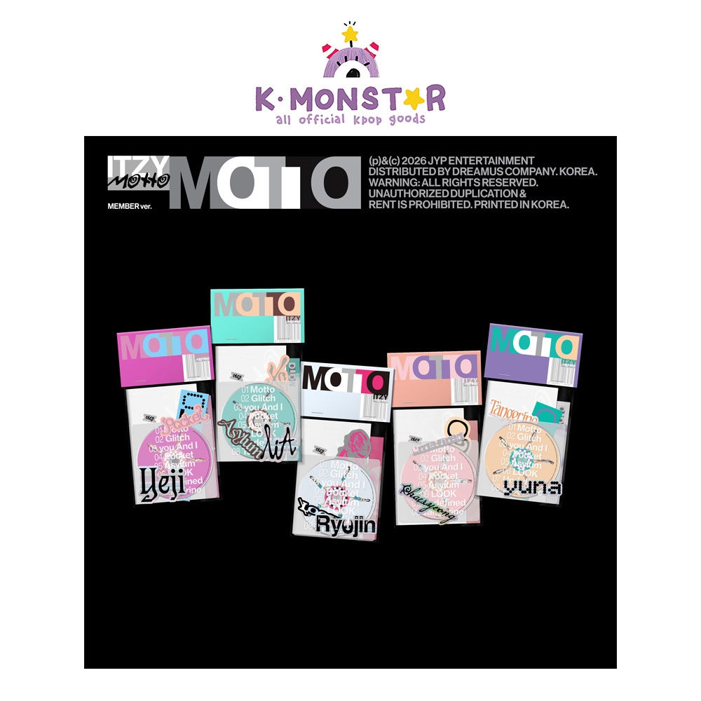 [特典] ITZY - Motto (MEMBER Ver.) 5種SET APPLEMUSIC WITHMUU