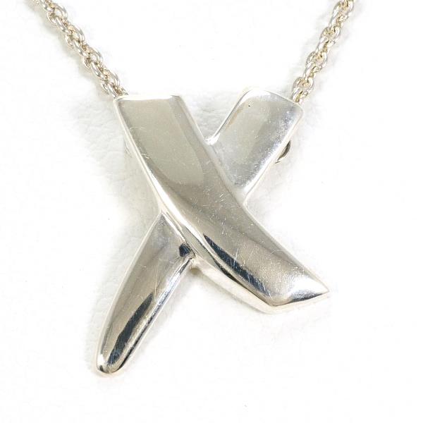 ティファニー パロマピカソ キス シルバー ネックレス 箱 袋 約41cm ジュエリー 中古