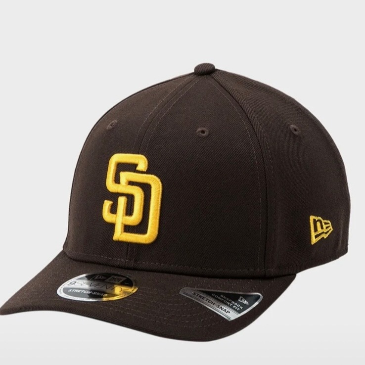 サンディエゴ・パドレス ストレッチ スナップバック ダークブラウン