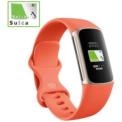 他サイト： Fitbit Charge 6 GA05184-AP [Coral/Champagne Goldアルミニウム]の商品画像