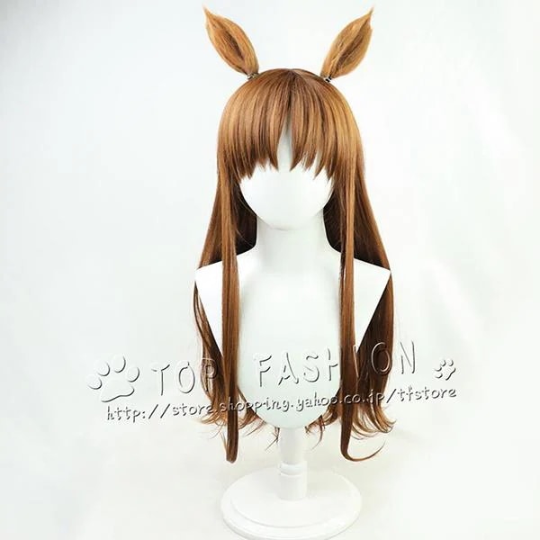 耐熱コスプレウィッグ ウマ娘 プリティーダービー グラスワンダー パーティー イベント 仮装 コスチュム cos wig+おまけ2点