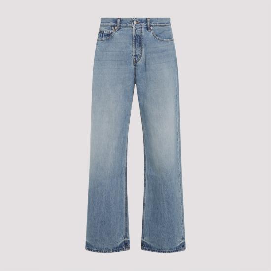 JACQUEMUS Men Denim Pants PAM00028AD00038 33C BLUE TABAC