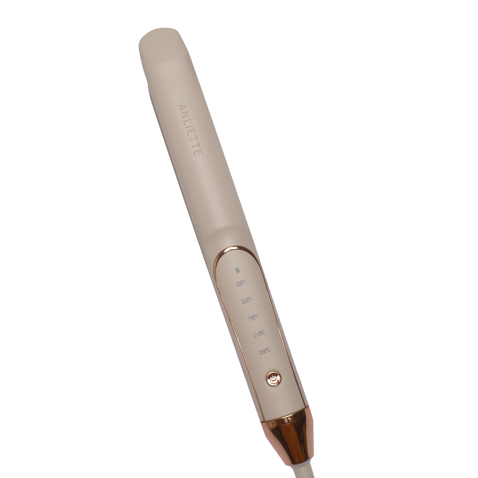ANLIETTE ヘアアイロン ストレート 25mm 海外対応 立ち上げ最短約30秒 超軽量 150℃～230℃ AN-001 ラテ