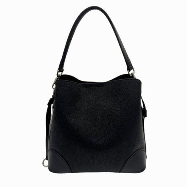 クロス演出が可能な持ちやすい女性ハンドバッグ EQ-2247BK