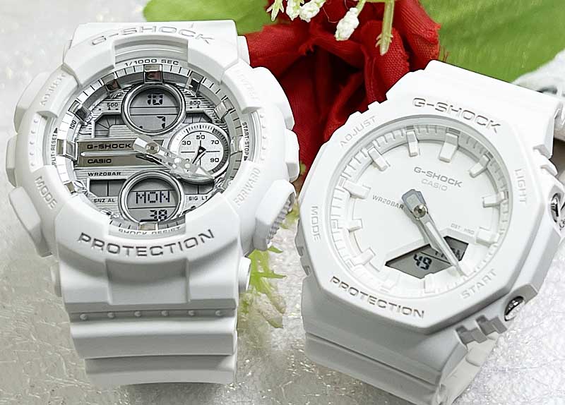 恋人たちのGショック ペアウオッチ　g-shock　限定ペアウオッチ G-SHOCK BABY-G ペア腕時計 g-shock カシオ 2本セット GMA-S140VA-7AJFGMA-P2100 25,696円