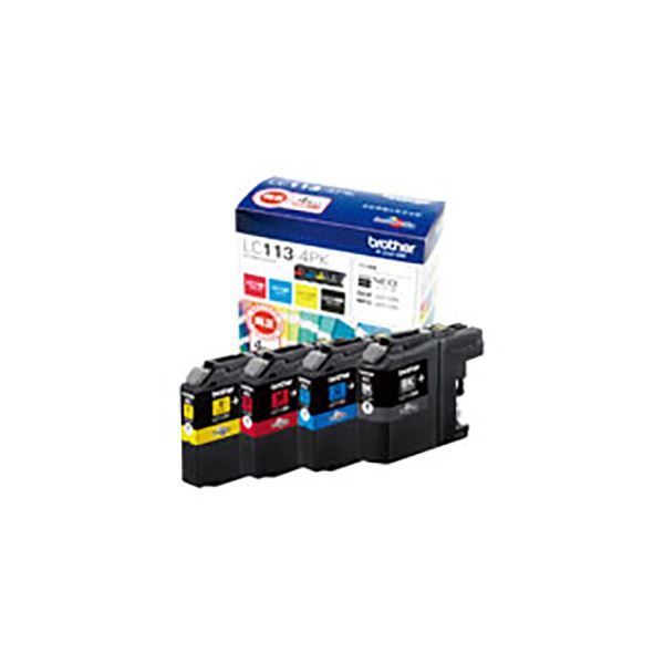 (純正品) BROTHER ブラザー インクカートリッジ (LC113-4PK 4色パック)