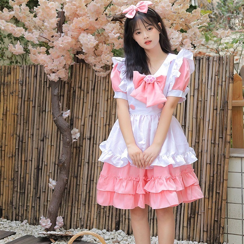 韩国lolitaフルセットアリスソフト妹メイド服ローリーメイド服可爱いお姫様コスプレ衣装