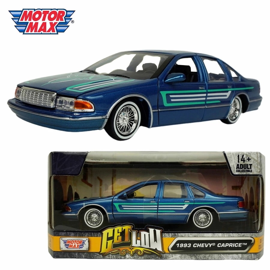ダイキャスト 1/24 箱入り ミニカーMOTOR MAX 1:24 1993 CHEVY CAPRICE LOWRIDERモーターマックス シェビー カプリス キャプリス ローライダ