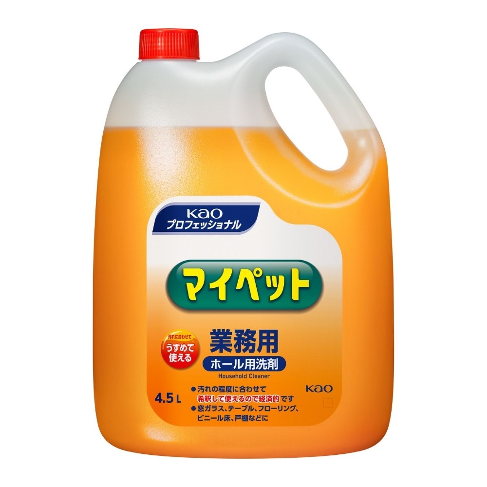 花王　ホール・客室清掃用洗浄剤　マイペット　業務用　4.5L×4本ケース販売お徳用