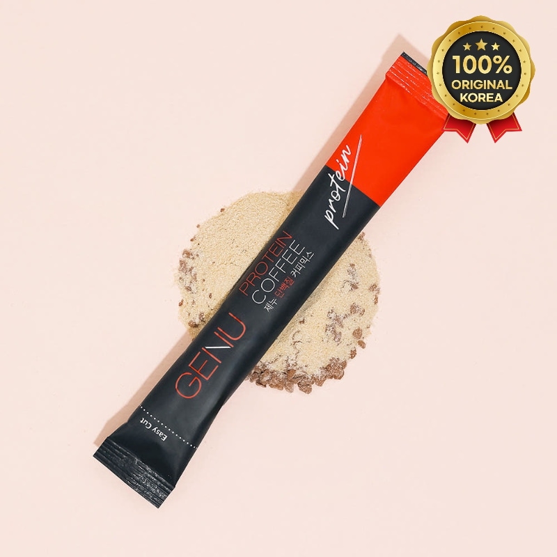 genuコーヒー ステビア プロテイン 植物性たんぱく質 コーヒーミックス 9.8g x 100個入り