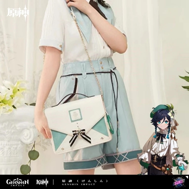 【プロ品質を極める!】原神 / ウェンティ / インプレッションシリーズ クロスボディバッグ / トートバッグ / Genshin Impact Venti トートバッグ コスプレ アニメグッズ 痛バ