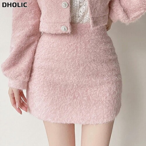 Hラインミニシンプルサイドジップスカート・1951083