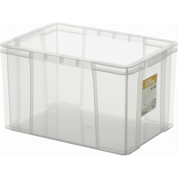 12セット ホームコンテナー/コンテナボックス HC-24B クリア 材質：PP 汎用 道具箱 DIY用品 工具箱