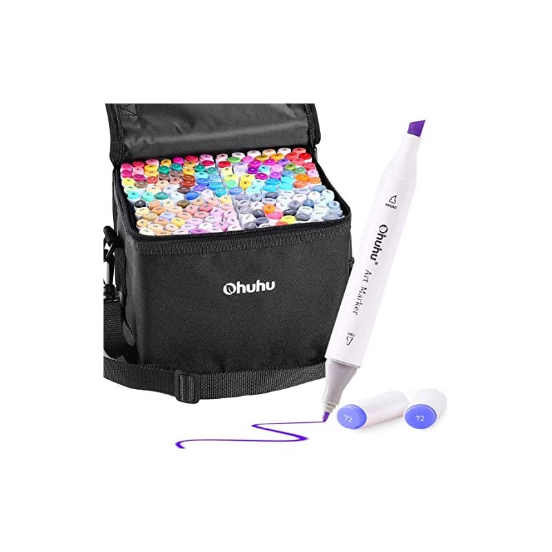 イラストマーカー160色 太め細め マーカーペン 全色セット イラスト アルコールマーカー マンガ用