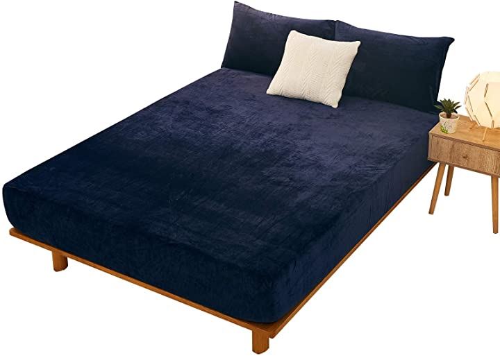 ボックスシーツ ベッドカバー ファミリー 周囲ゴムフィット式 マイクロファイバー 冬あったかい 無地