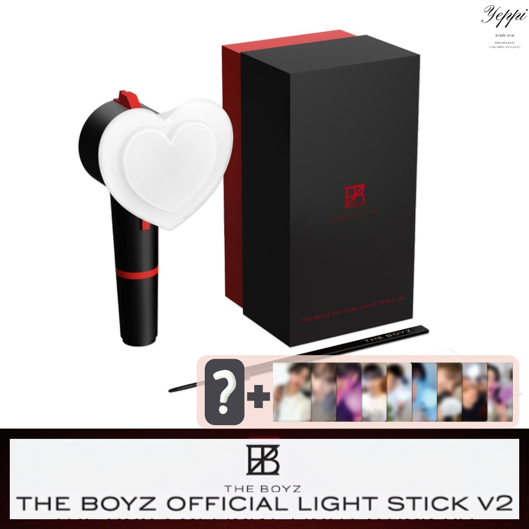 【 当日出発 】THE BOYZ - OFFICIAL LIGHT STICK V2 [初回限定特典フォトカード9種1セット+当店特典] ザボーイズ ペンライト 公式グッズ 応援棒