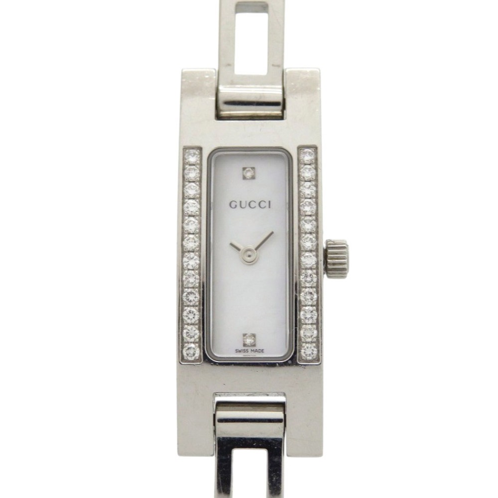 クオーツ ダイヤベゼル 3900L 腕時計 ステンレススチール シルバー 1754【中古】 レディース