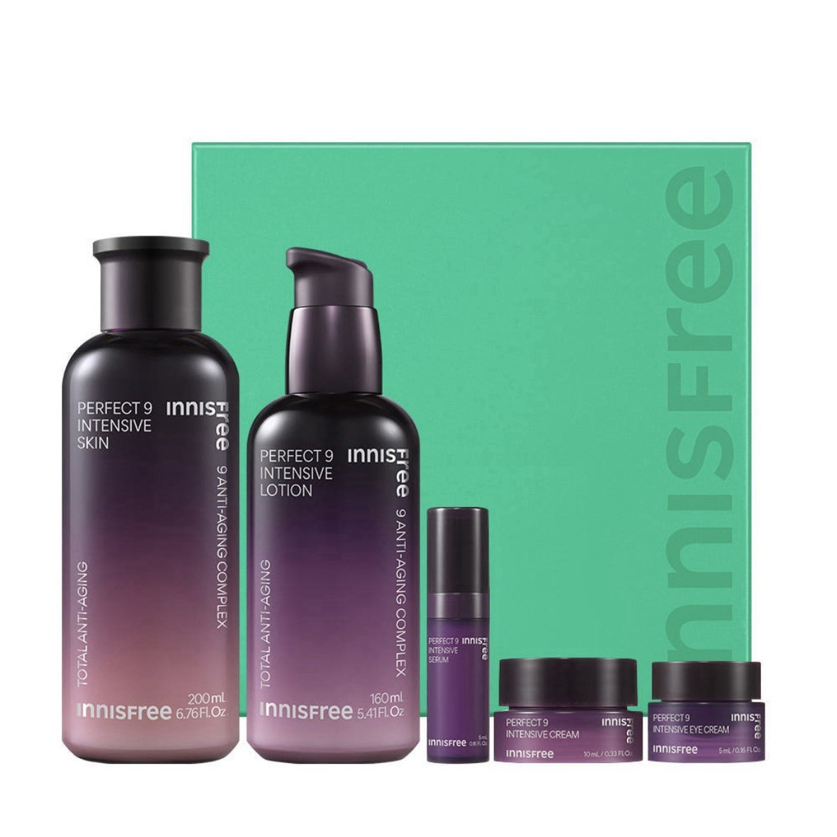 パーフェクト9 インテンシブスキンケアセット トナー200ml + ローション160ml + 無料ギフト