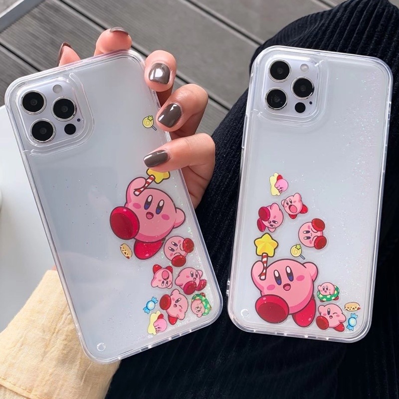 Qoo10 Iphoneケース Kirby 流砂 可 スマホケース 保護フィルム