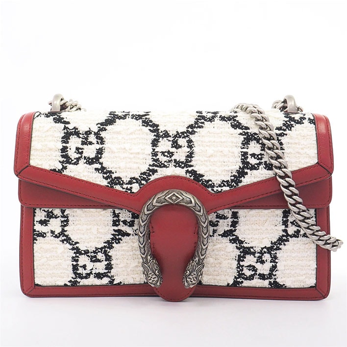 【美品】グッチ チェーンショルダー シルバー金具 ディオニュソス 400249520981 レディース【ショルダーバッグ】