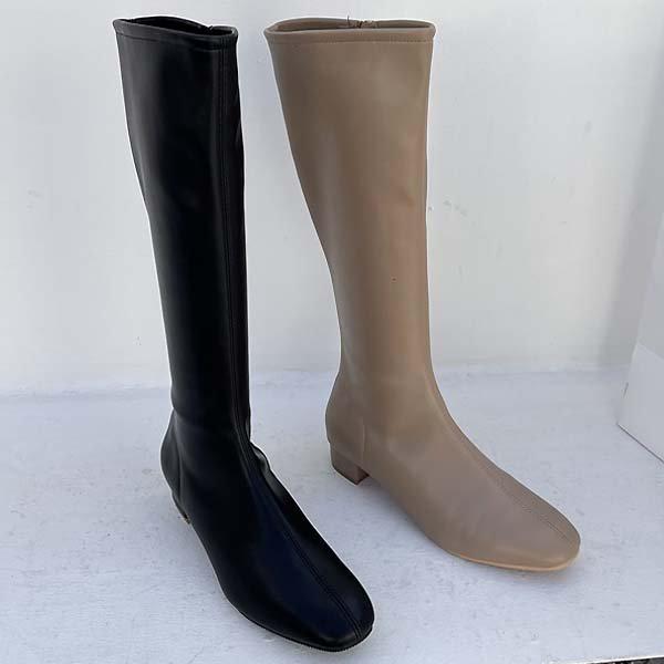 ベーシック冬の女性アンクル起毛ロングブーツ3cm rumt920 2_P352959446