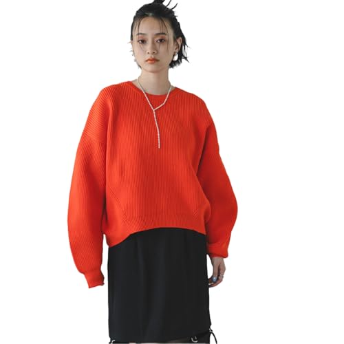 [ボマール] ニット 変形アームダンボールニット レディース 532703 オレンジ