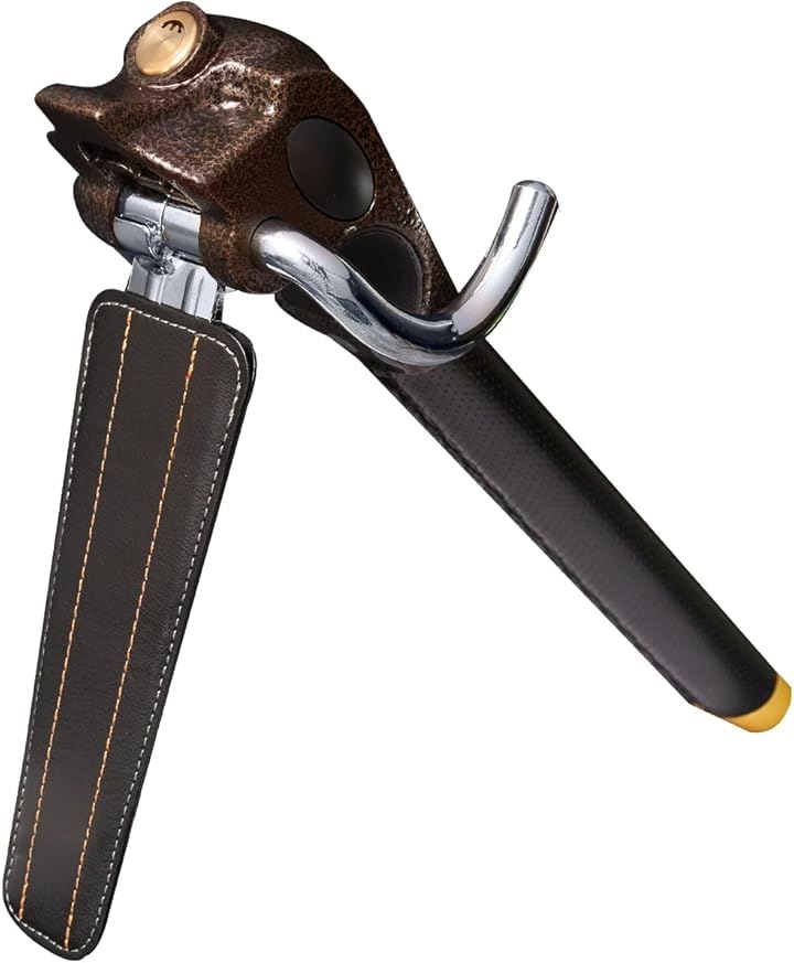 ハンドルロック ステアリングロック 盗難防止 車 リレーアタック対策 日本語取扱説明書 TN-03A(ブラウン)