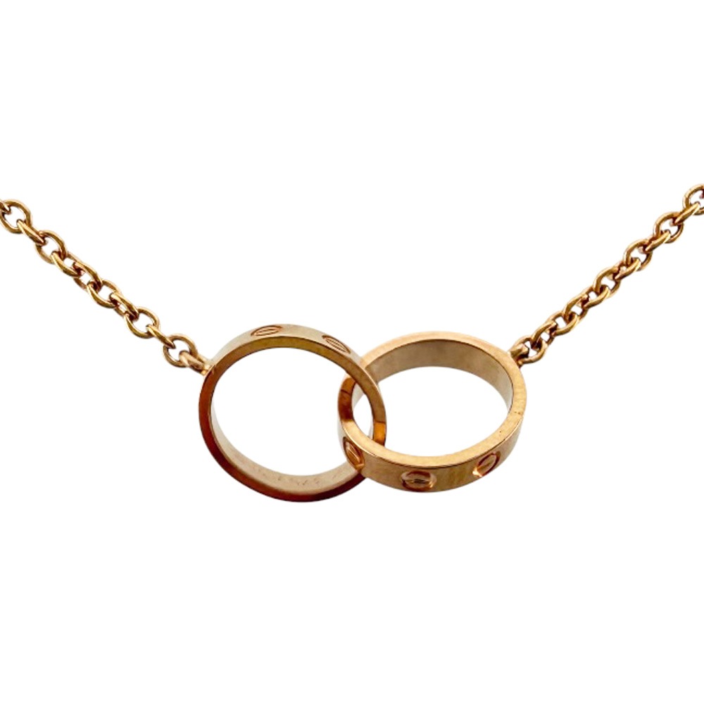 カルティエ ベビーラブ ネックレス 18金 K18ピンクゴールド CARTIER 中古 美品