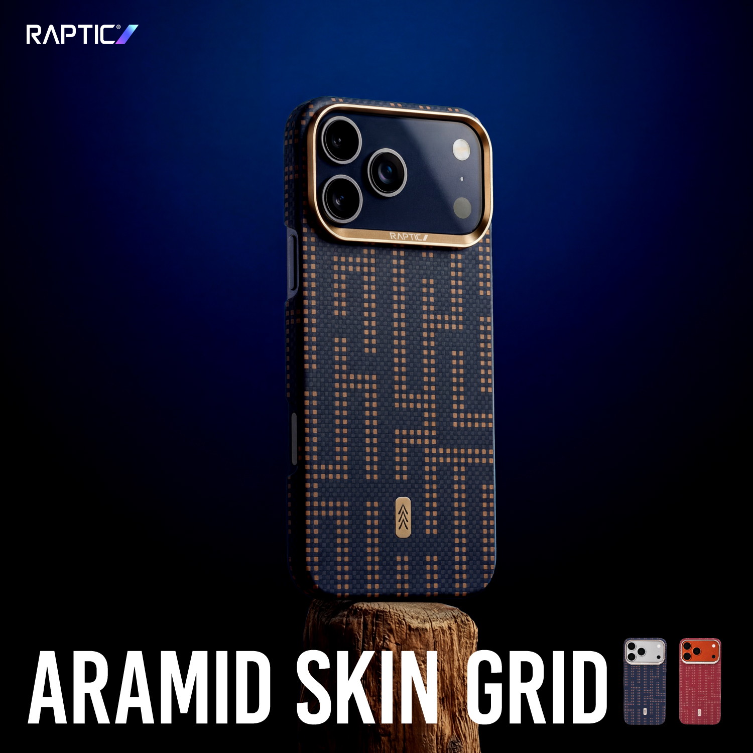 iPhone 17 Pro 対応 ケース MagSafe 対応 耐衝撃 超 薄型 軽量 アラミド 素材 スマホケース Aramid Skin Grid