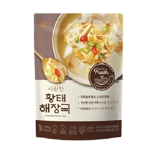 OURHOME 干したらスープ 300g 12袋セット 韓国食品 韓国食材 レトルト パウチ タラ スープ コク深い おいしい 保存食