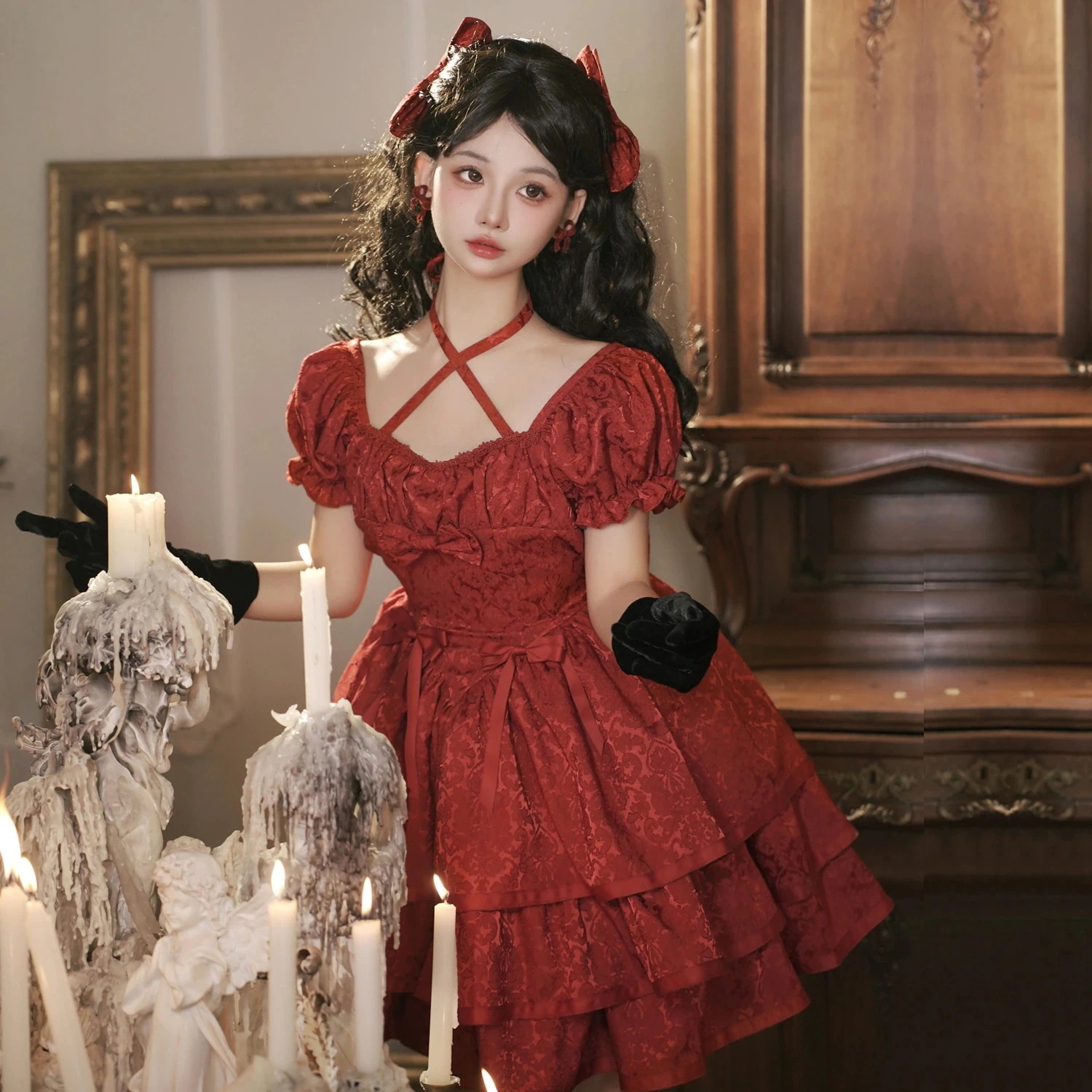 [コスプレ] ロリータドレス半袖チュチュロリータドレス