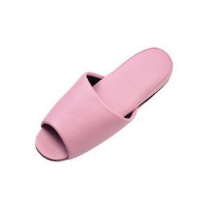 （まとめ）抗菌ビニールレザー調スリッパ（前開き） ピンク 10足 8,660円