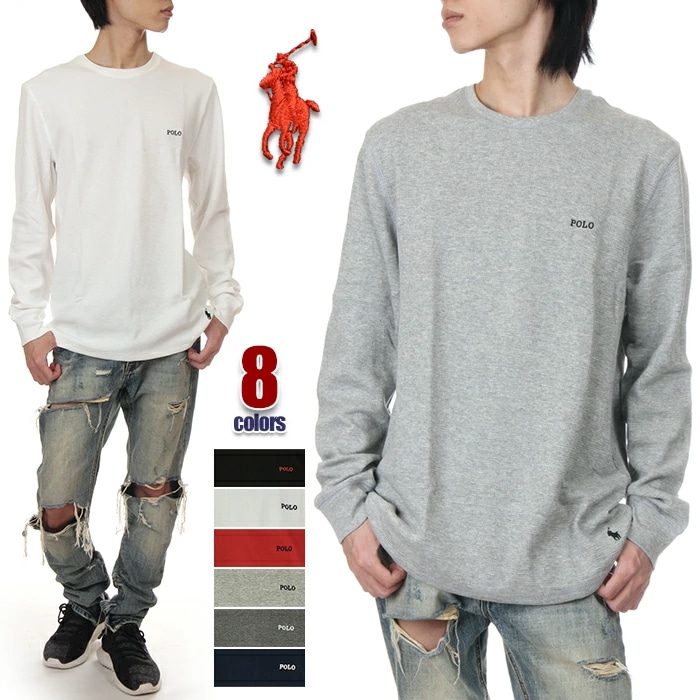 ポロ ラルフローレン 長袖 Tシャツ メンズ レディース キッズ 大きいサイズ RALPH LAUREN サーマル ロンT 長袖Tシャツ USAモデル クルーネック 大きめ ゆったり おしゃれ シンプ